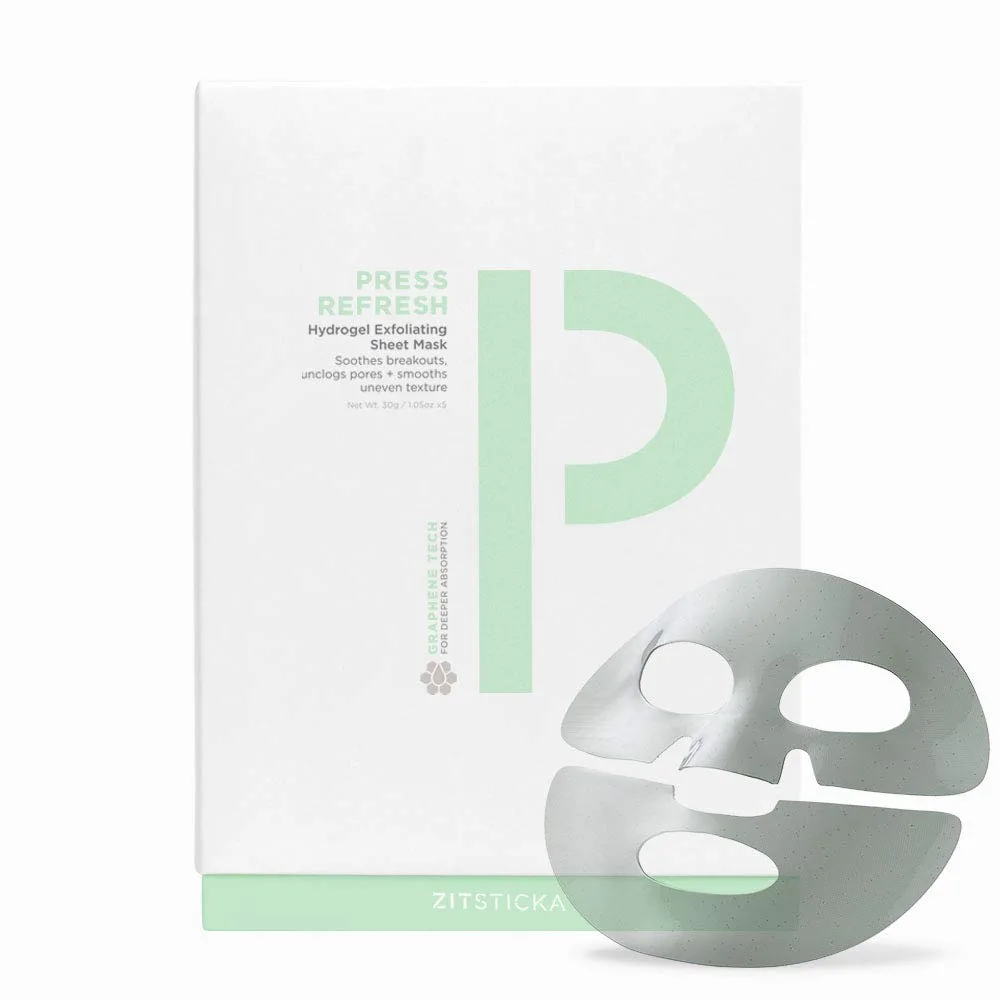 Press Refresh Sheet Masks by ZitSticka Press Refresh Sheet Masks by ZitSticka