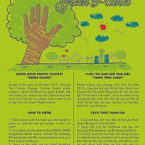 Khách sạn Fortuna Hà Nội hưởng ứng Giờ Trái Đất 2015